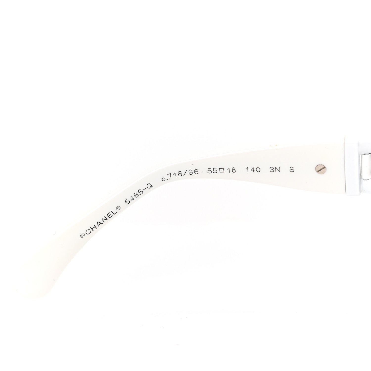 Chanel Acetate Chain Sunglasses 5470-Q-A White 6 of 6