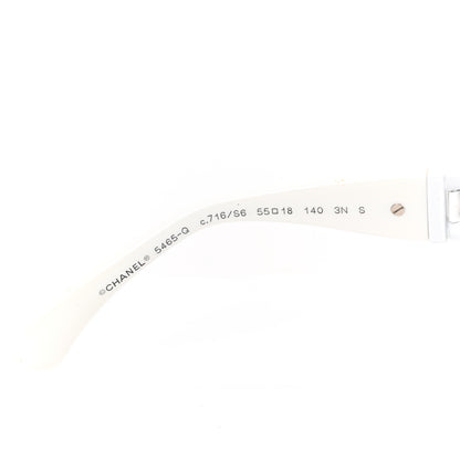 Chanel Acetate Chain Sunglasses 5470-Q-A White 6 of 6