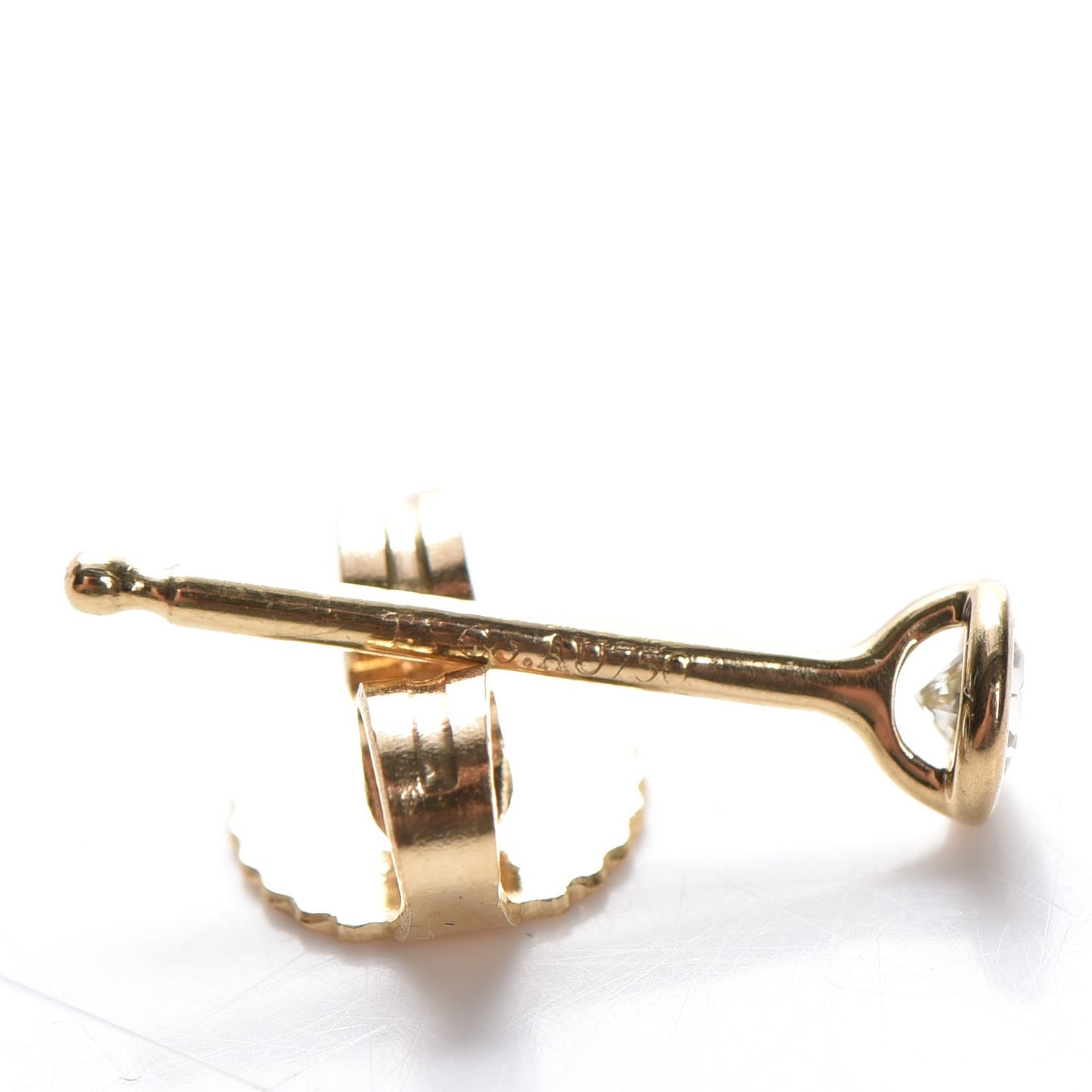 18K Yellow Gold Diamond .16ctw Elsa Peretti Diamonds By The Yard Earrings