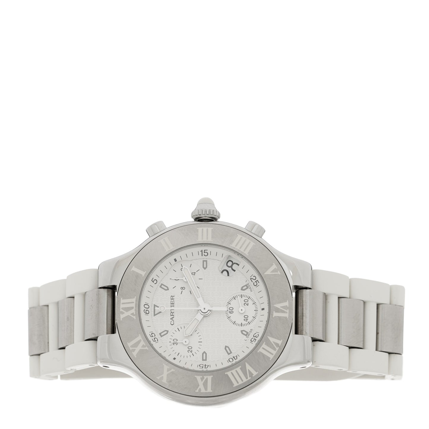 Stainless Steel Rubber 38mm Must 21 Chronoscaph Quartz Watch