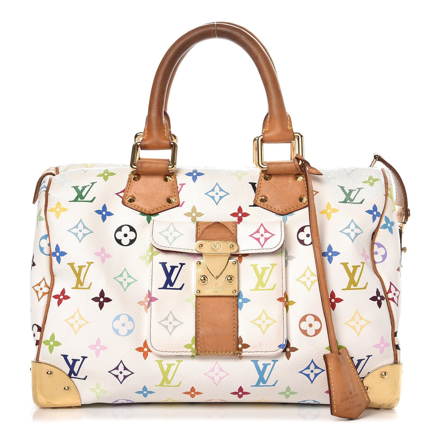 Monogram Multicolor Speedy 30 White