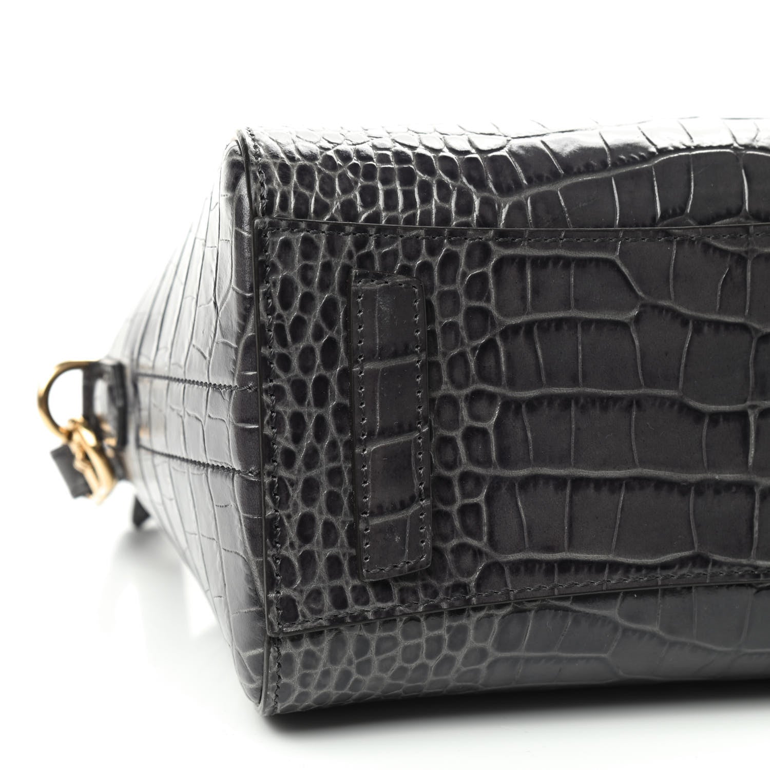Givenchy Calfskin Crocodile Embossed Mini Antigona Storm Grey 6 of 9