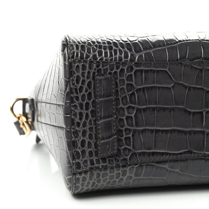 Givenchy Calfskin Crocodile Embossed Mini Antigona Storm Grey 6 of 9