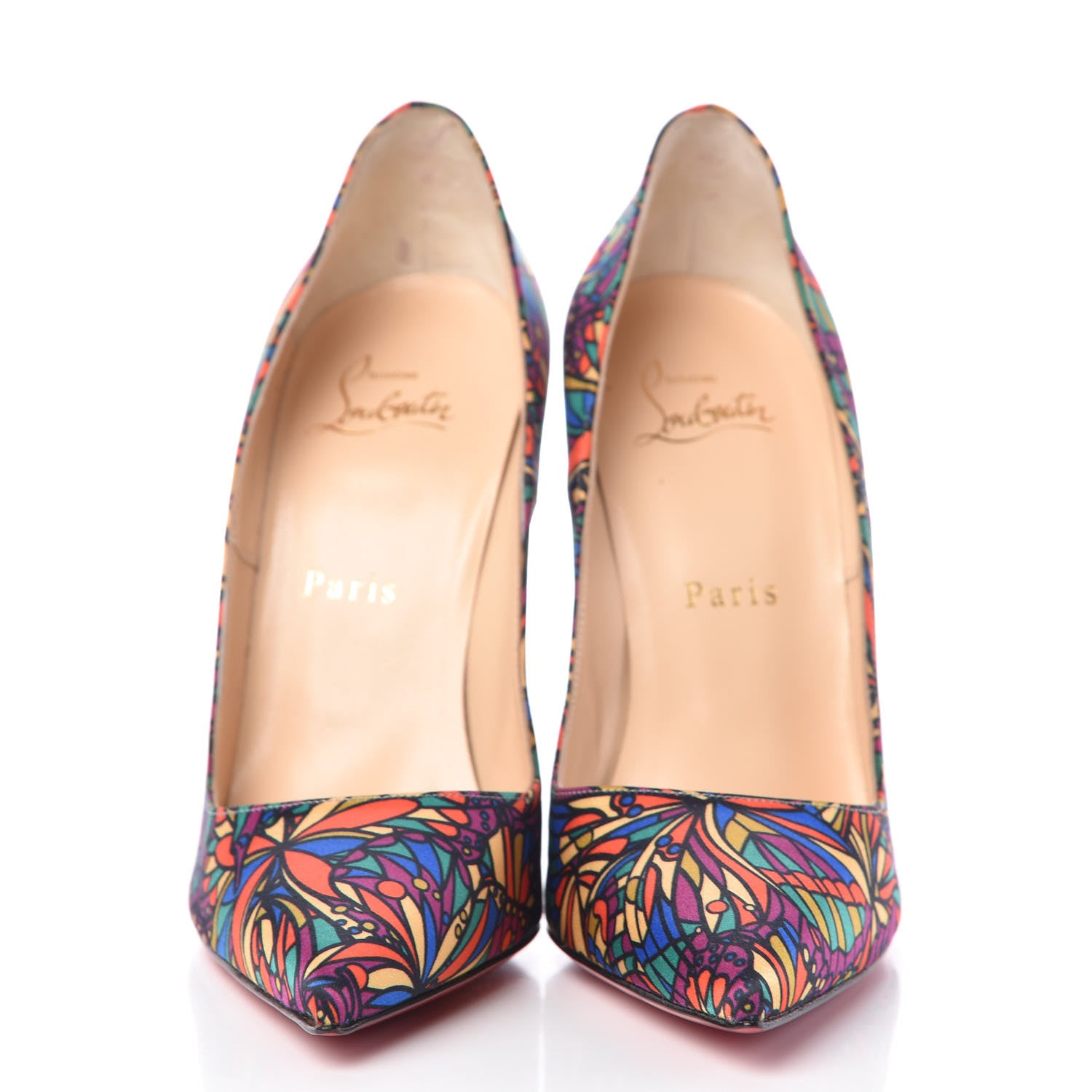 Christian Louboutin Satin Vitrail So Kate 120 Pumps 37.5 Multicolor 2 of 8