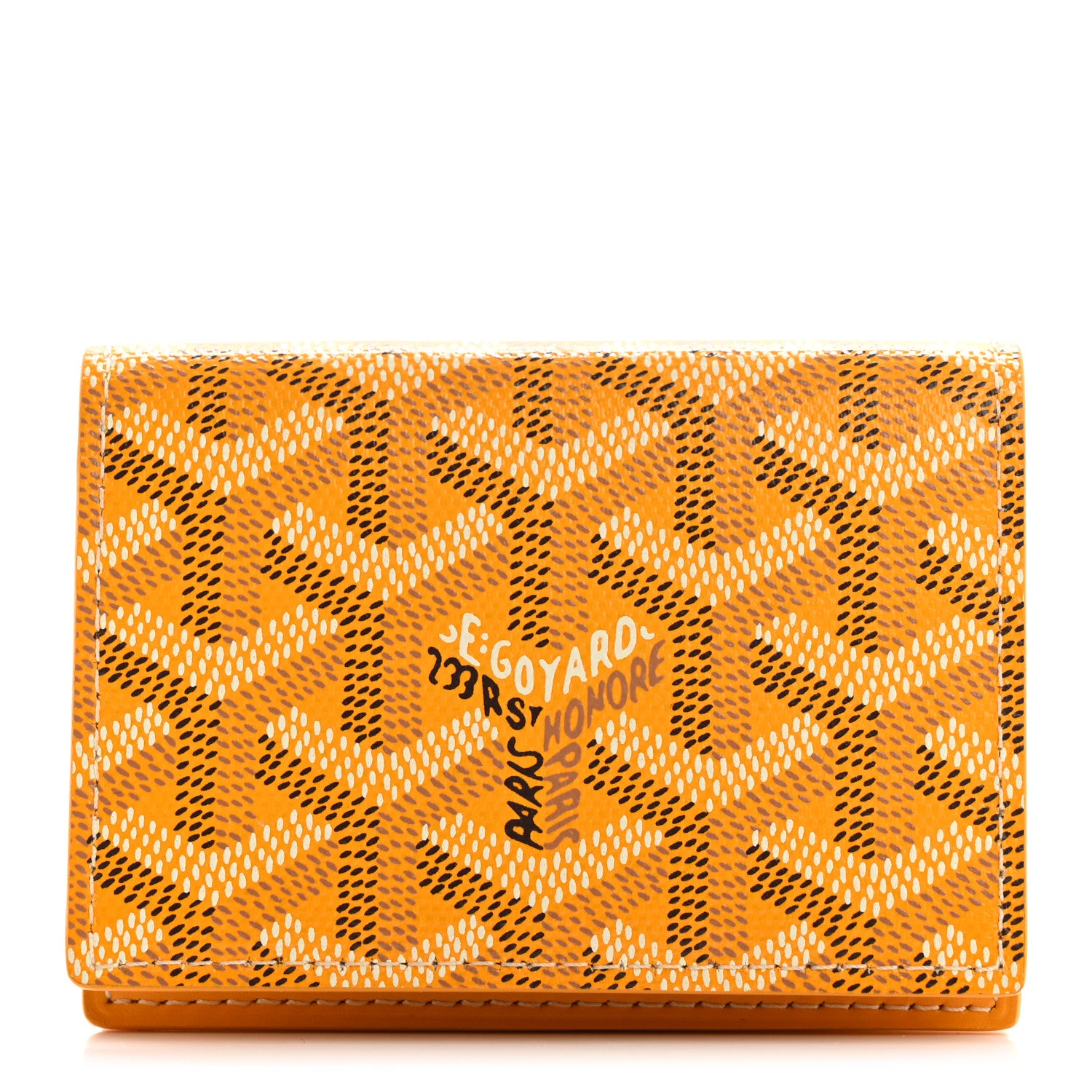 Goyard Goyardine Business Card Holder Yellow 1 of 8