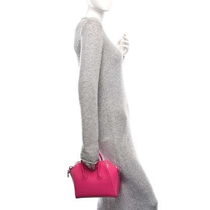 Givenchy Shiny Lord Calfskin Mini Antigona Shocking Pink 2 of 9