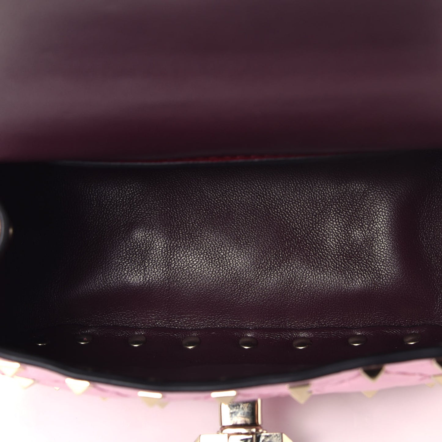 Metallic Nappa Micro Rockstud Spike Shoulder Bag Giacinto