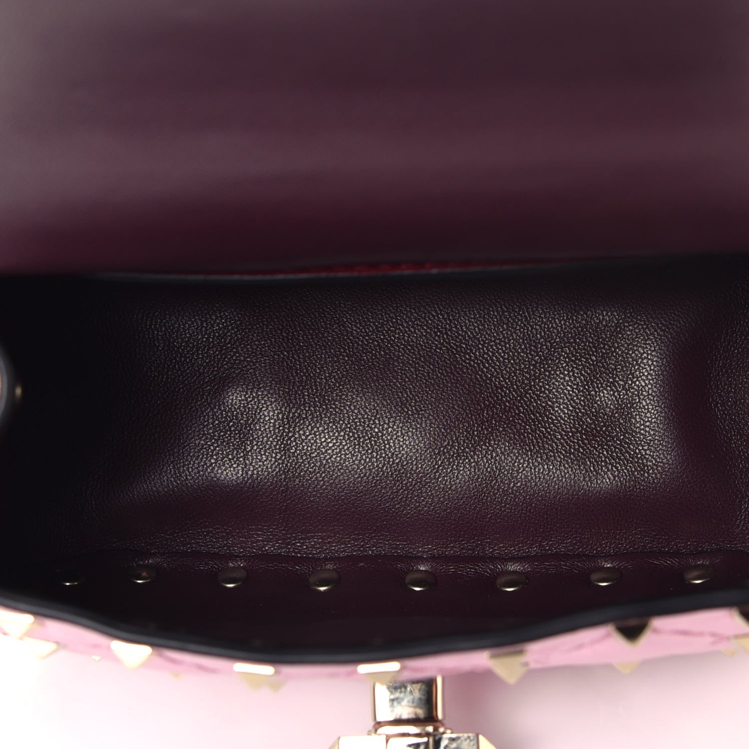 Valentino Garavani Metallic Nappa Micro Rockstud Spike Shoulder Bag Giacinto 5 of 8