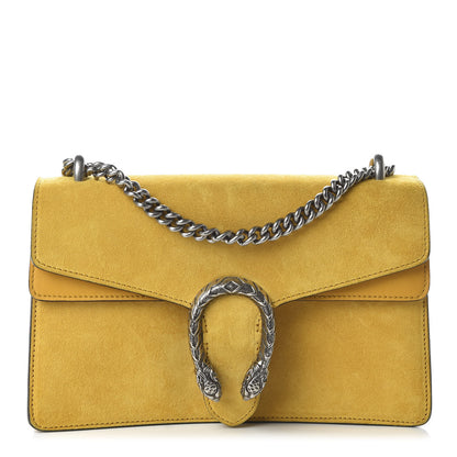Gucci Suede Small Dionysus Shoulder Bag Yellow 1 of 10