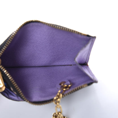 Louis Vuitton Monogram Multicolor Key Pouch Black Violet 5 of 7