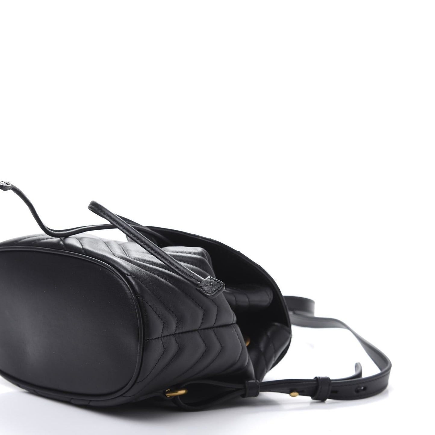 Calfskin Matelasse GG Marmont Flap Backpack Black