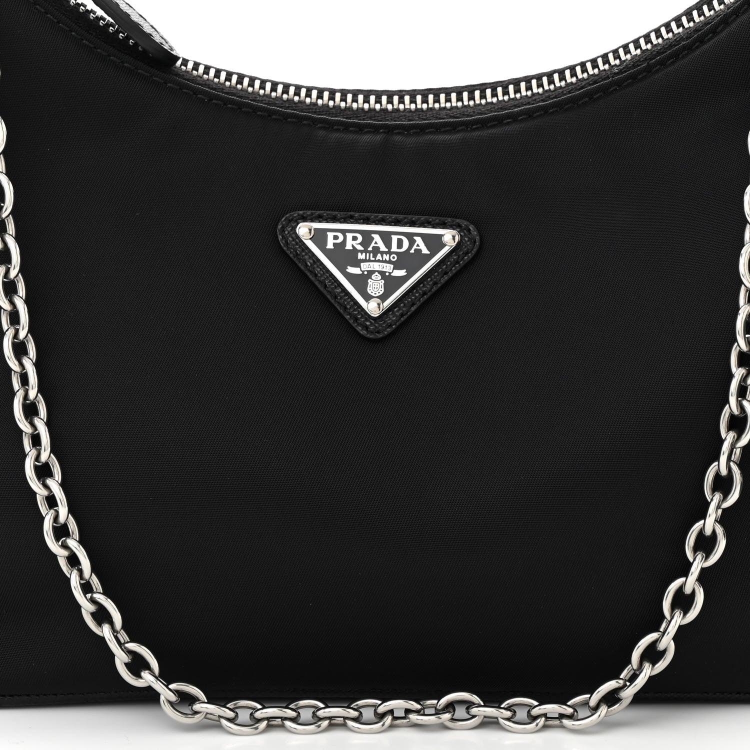 Prada Nylon Re-Edition 2005 Shoulder Bag Black 9 of 11