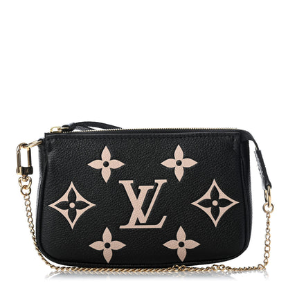 Louis Vuitton Empreinte Monogram Giant Mini Pochette Accessories Black 1 of 6
