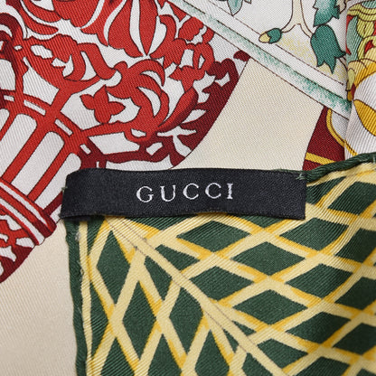Gucci Silk Porcelain Motif Scarf Multicolor 3 of 8