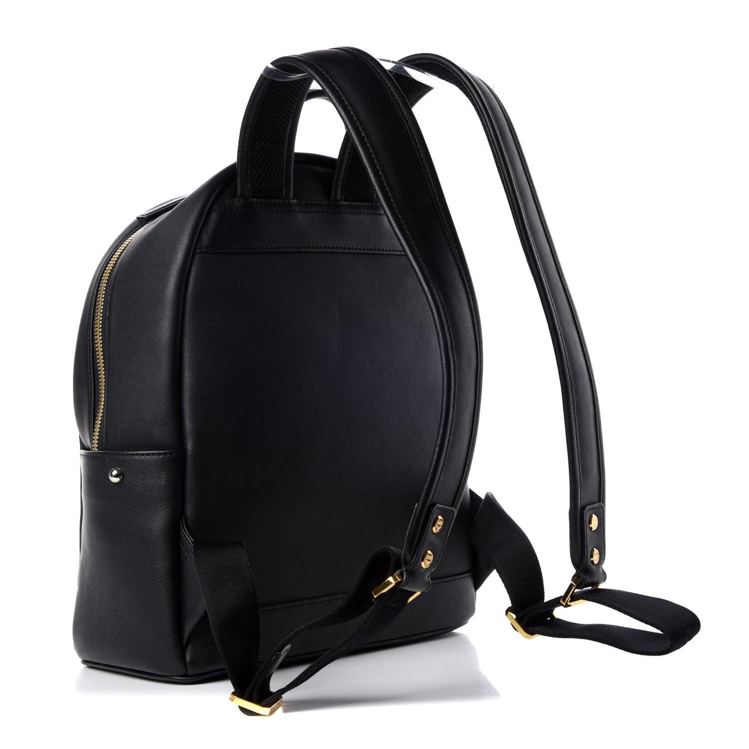 MCM Smooth Calfskin Radial Studded Stark Small Backpack Black 6 of 26