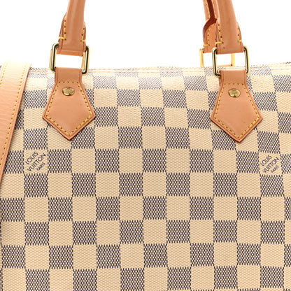 Louis Vuitton Damier Azur Speedy Bandouliere 30 8 of 10