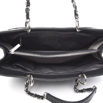 Chanel Caviar Quilted XL Grand Shopping Tote GST Dark Grey 5 of 15