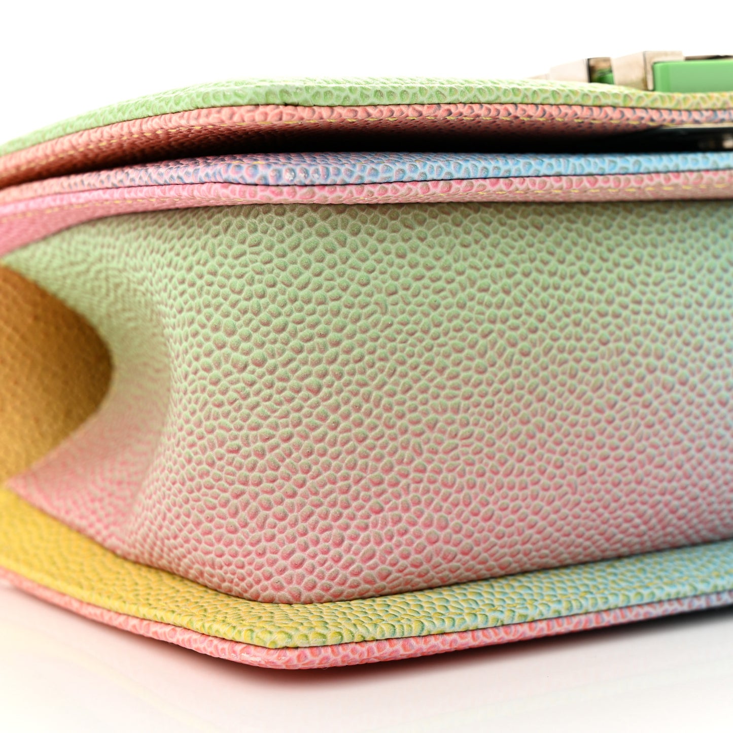Caviar Quilted Small Cuba Rainbow Boy Flap Multicolor