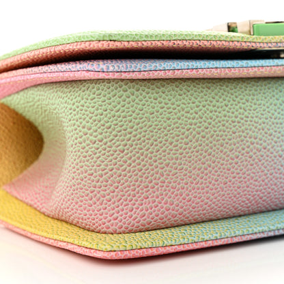 Chanel Caviar Quilted Small Cuba Rainbow Boy Flap Multicolor 9 of 10