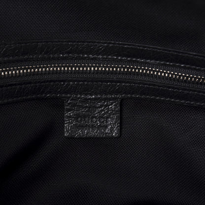 Gucci Fluffy Calfskin Morpheus Weekender Duffle Black 8 of 10