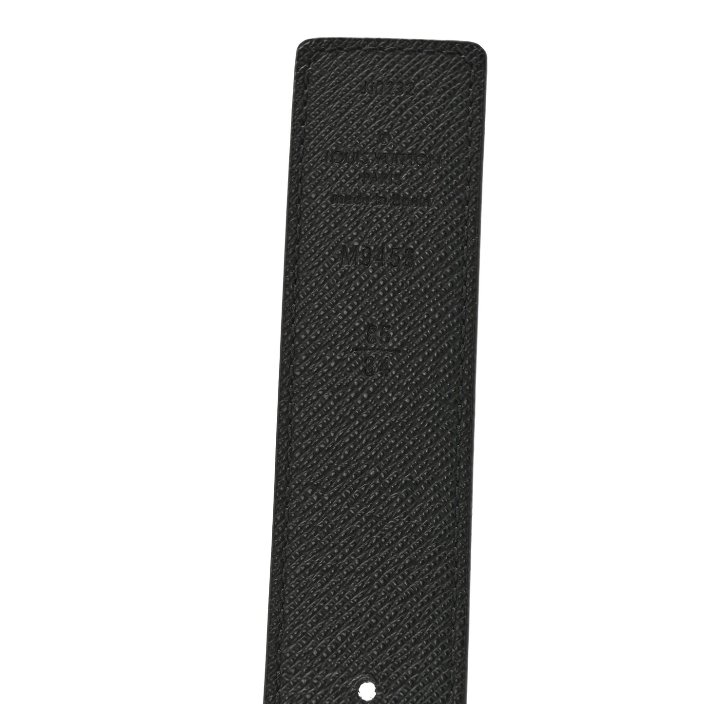 Calfskin Monogram 30mm LV Initiales Reversible Belt 85 34 Black