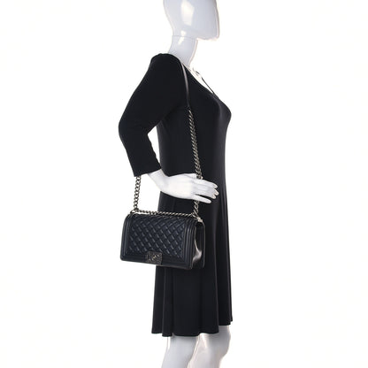 Chanel Lambskin Quilted Medium Boy Flap Black 2 of 13