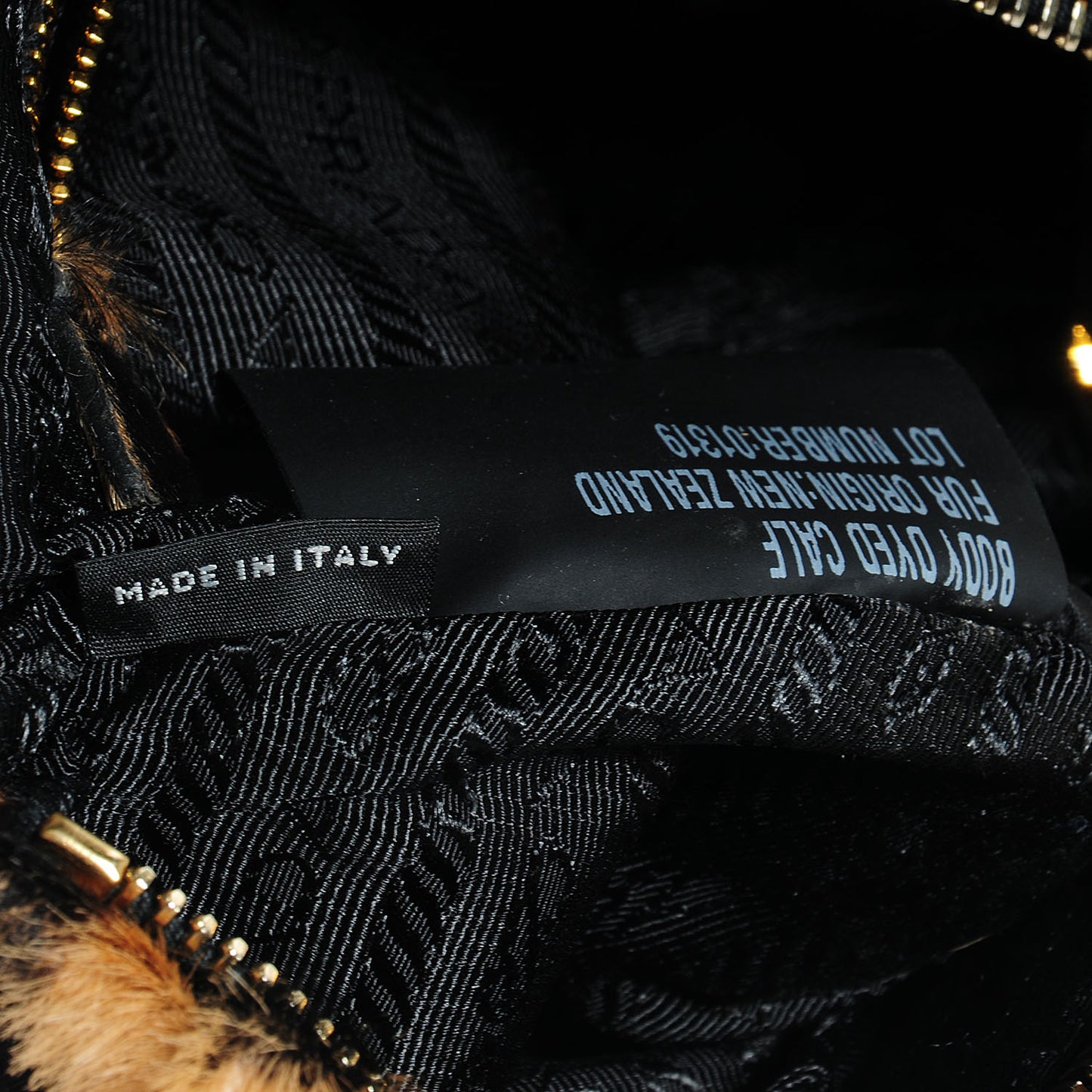 Calf Hair Leopard Print Clutch Wristlet Miele Moro