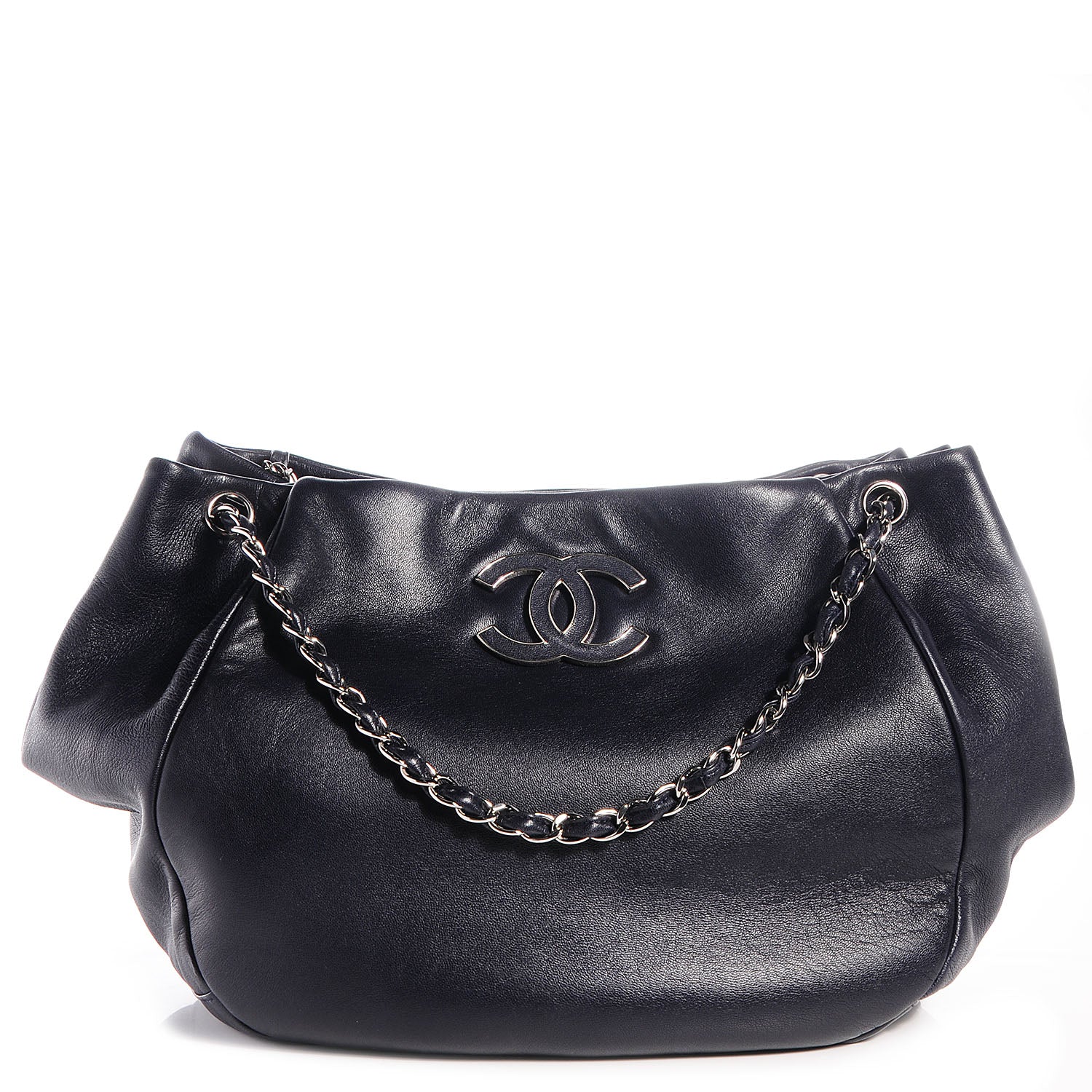 Chanel Lambskin Sensual Hobo Dark Navy 1 of 7