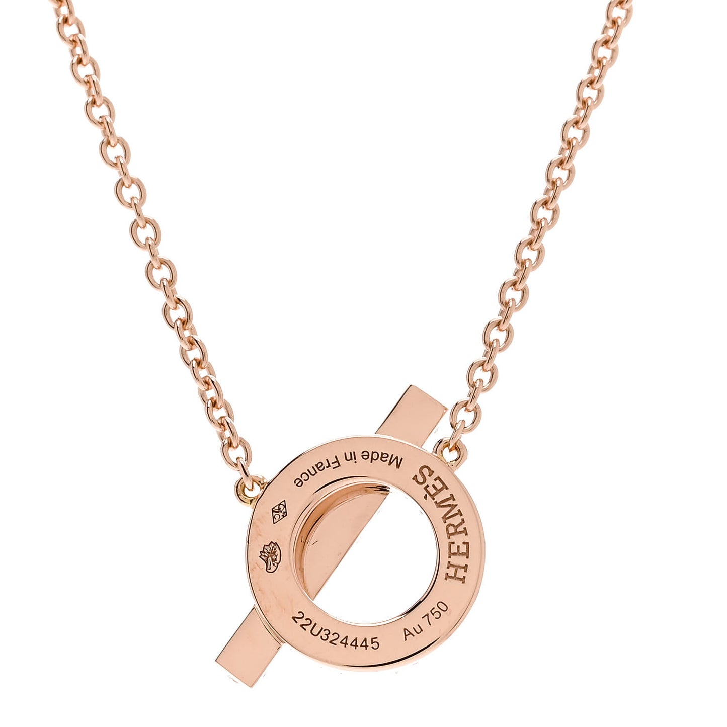 18K Rose Gold Diamond Finesse Pendant Necklace