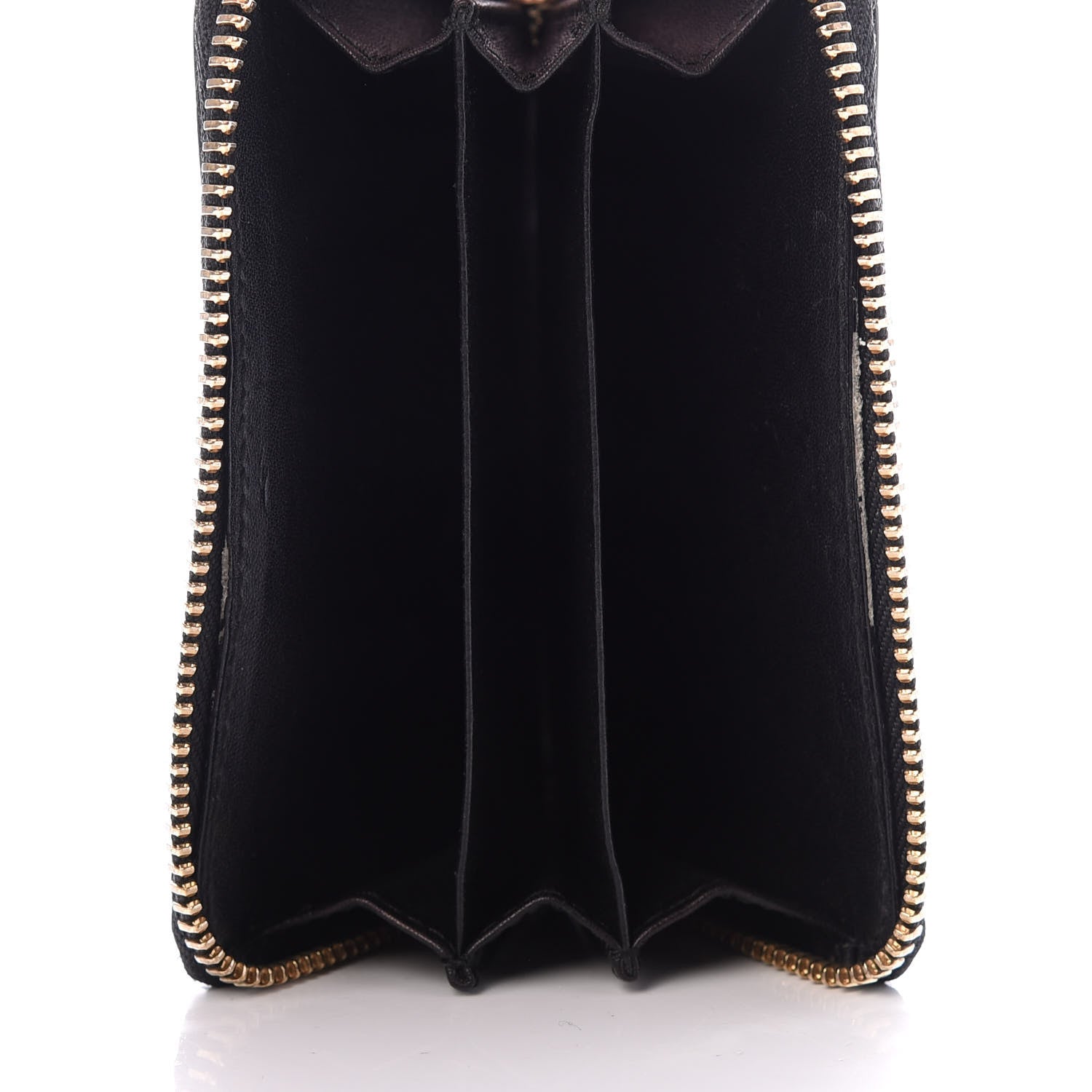 Gucci Guccissima Zip Around Card Case Black 5 of 6