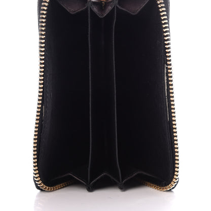 Gucci Guccissima Zip Around Card Case Black 5 of 6