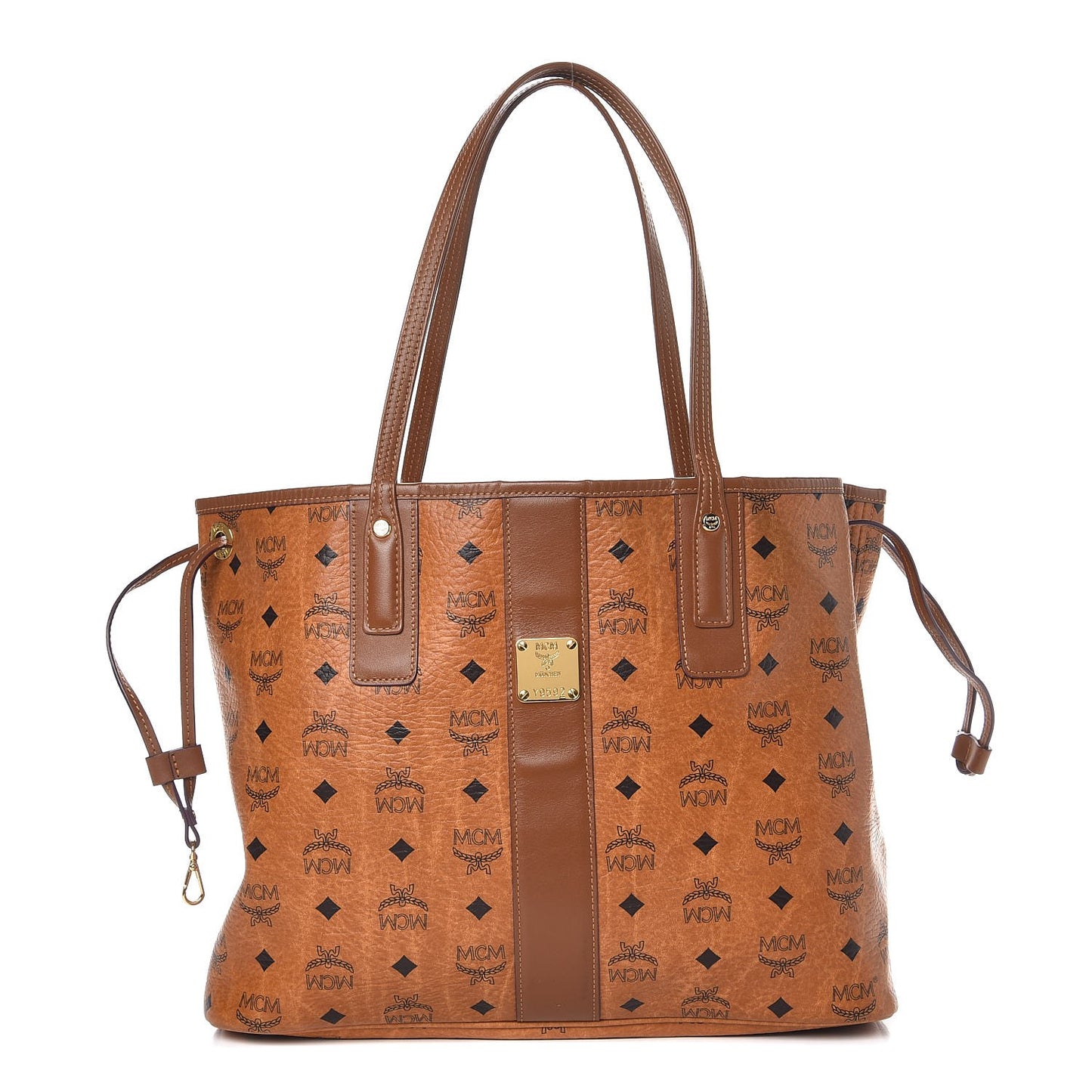 Visetos Medium Liz Reversible Shopper Tote Cognac