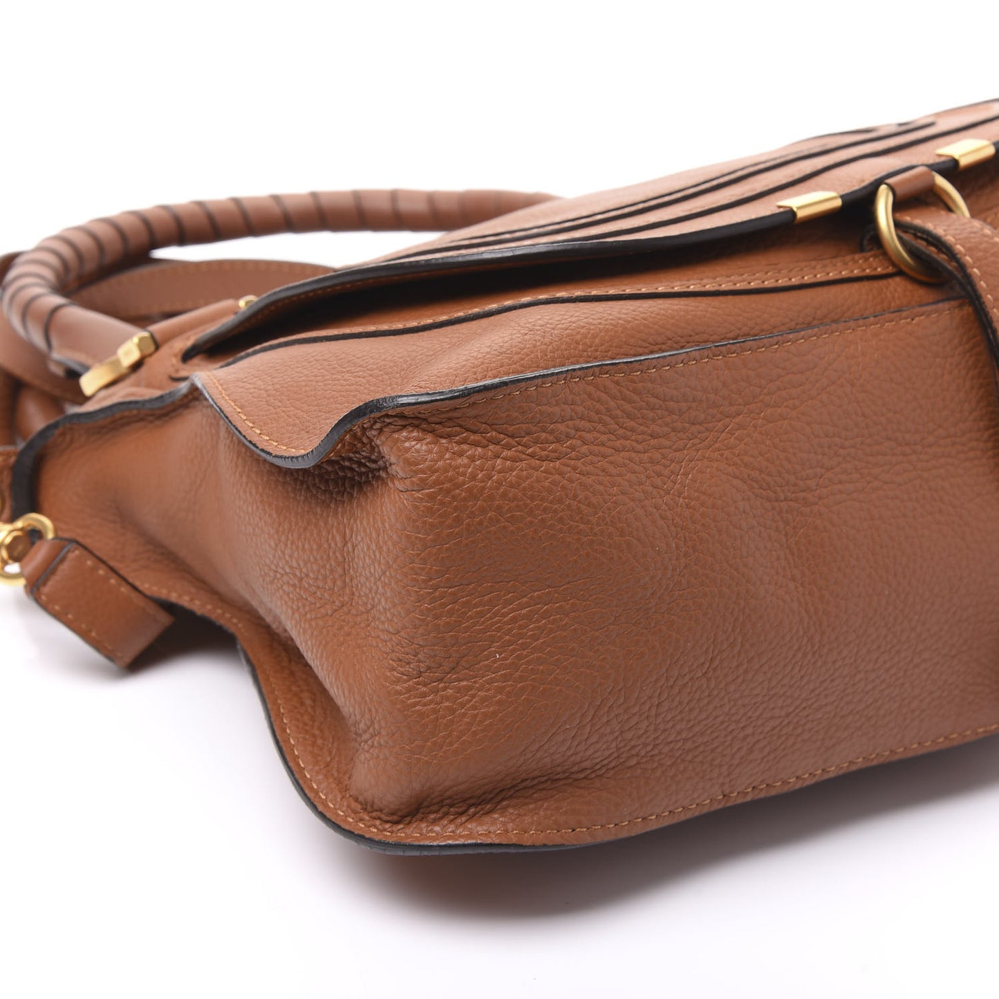 Calfskin Medium Marcie Satchel Tan