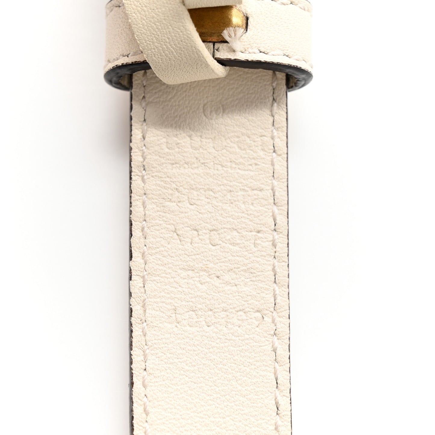 Calfskin Double G 20mm Belt 70 28 Mystic White
