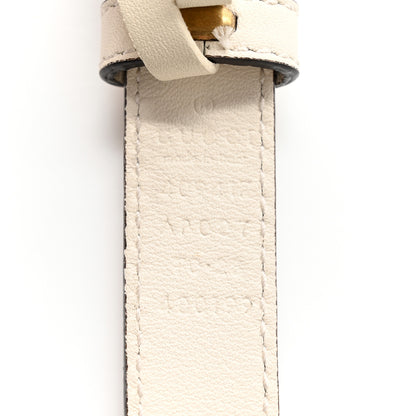 Gucci Calfskin Double G 20mm Belt 70 28 Mystic White 3 of 8