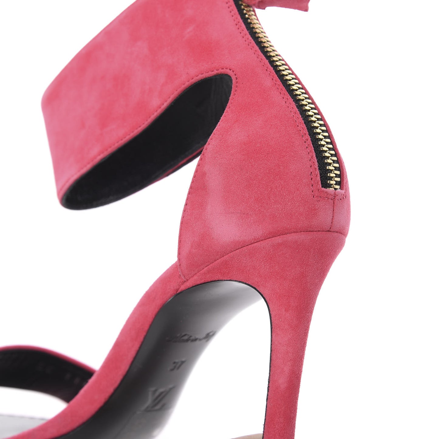 Suede Twist Sandals 37 Fuchsia