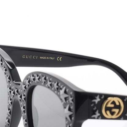 Gucci Acetate Stars Cat Eye Sunglasses GG0116S Black 5 of 10