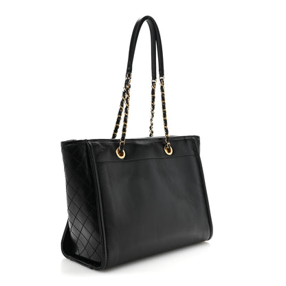 Chanel Aged Calfskin Small Charms Deauville Tote Black 3 of 11