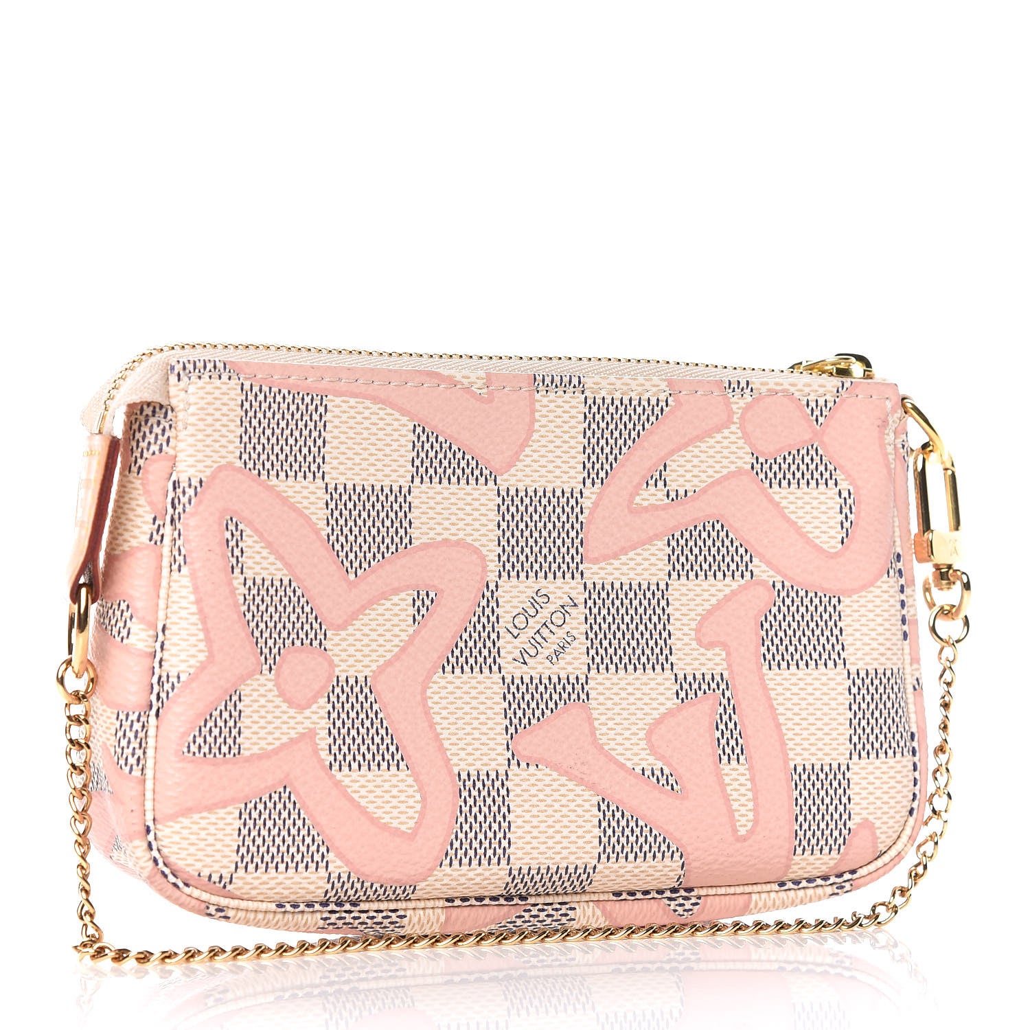 Louis Vuitton Damier Azur Tahitienne Mini Pochette Accessories 3 of 9