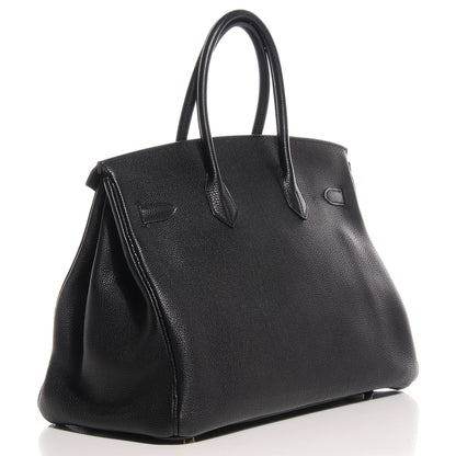 Hermes Togo Leather Birkin 35 Black 3 of 29