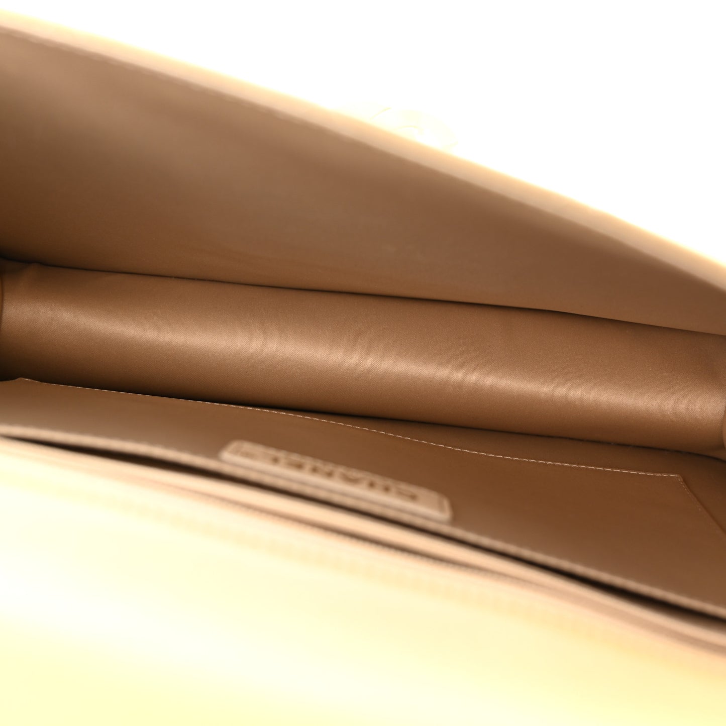 Lambskin Quilted Large Golden Class Flap Beige