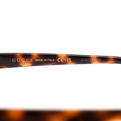 Gucci Acetate Square Frame Sunglasses GG0876S Tortoise 5 of 8