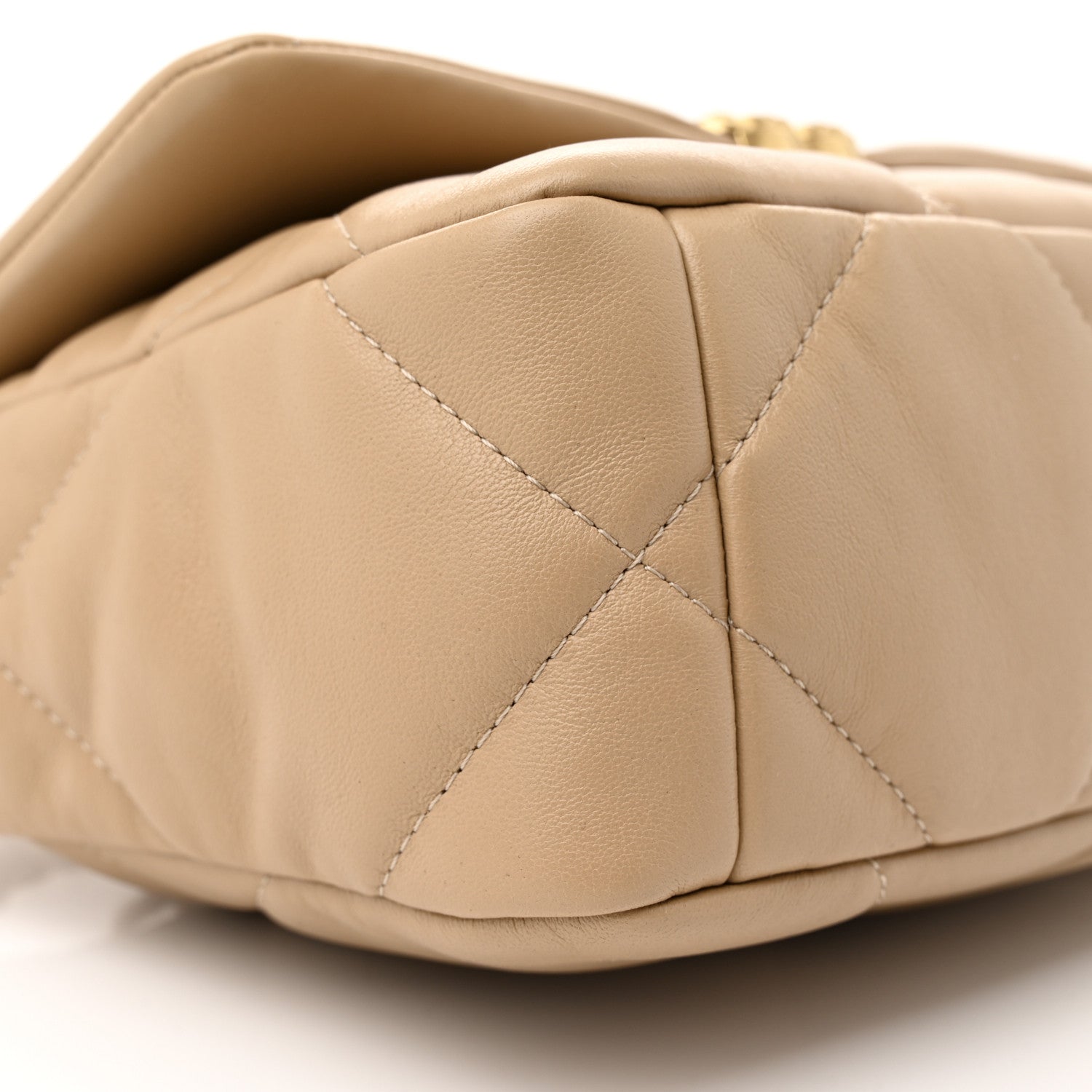 Chanel Lambskin Quilted Medium Chanel 19 Flap Beige 9 of 11