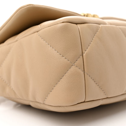 Chanel Lambskin Quilted Medium Chanel 19 Flap Beige 9 of 11