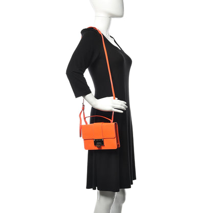 Jimmy Choo Patent Suede Rebel Crossbody Bag Orange 2 of 9
