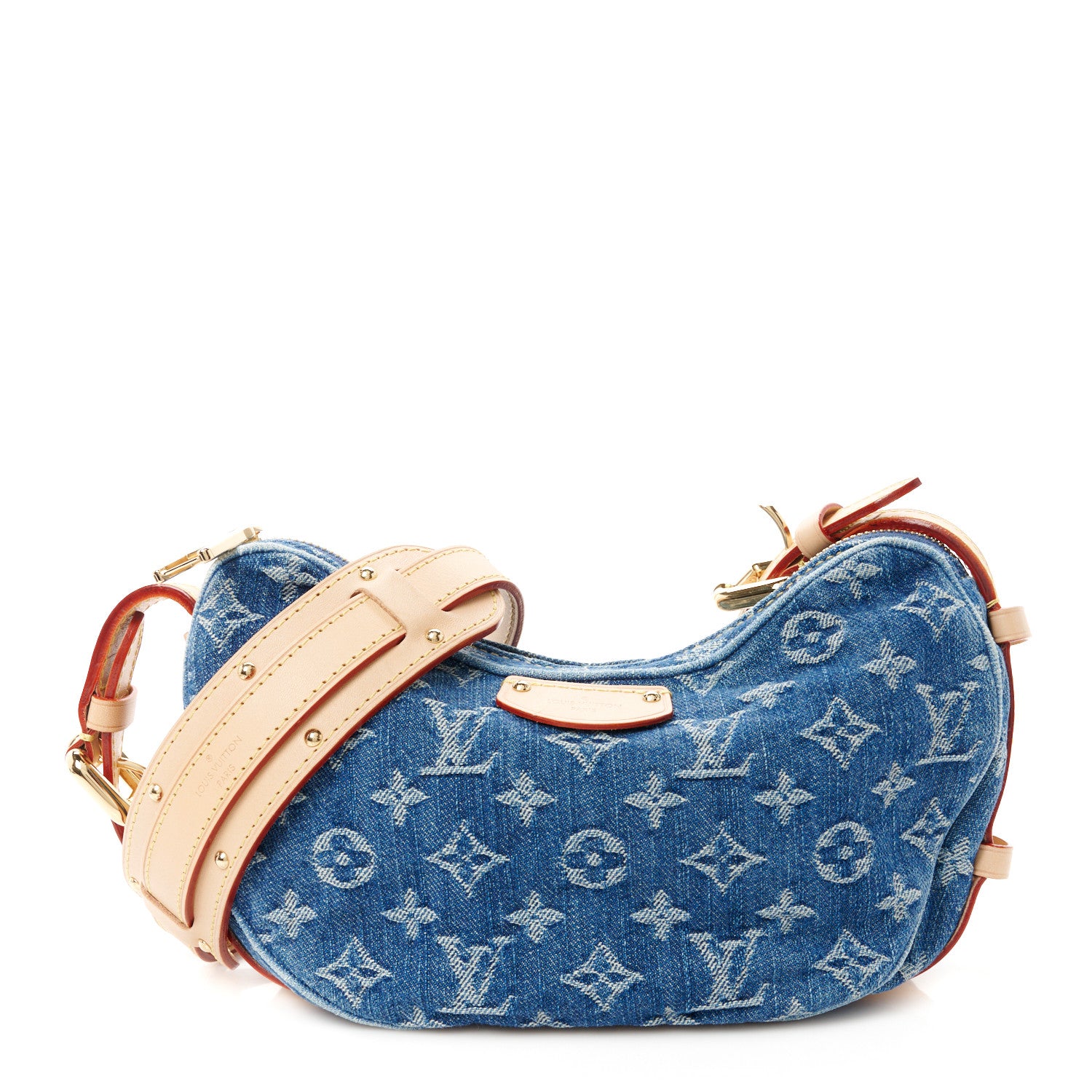 Louis Vuitton Monogram Denim Croissant MM Blue 1 of 13