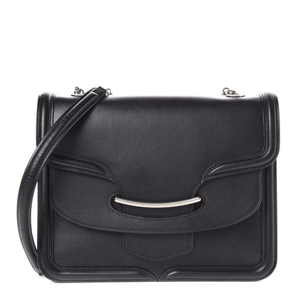 Alexander McQueen Calfskin Heroine Chain Satchel Black 1 of 17
