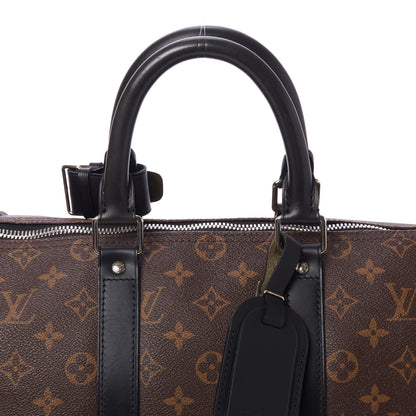 Louis Vuitton Monogram Macassar Keepall Bandouliere 45 8 of 10