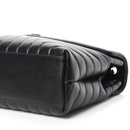 Saint Laurent Calfskin Y Quilted Monogram Medium Loulou Chain Satchel Black 8 of 12