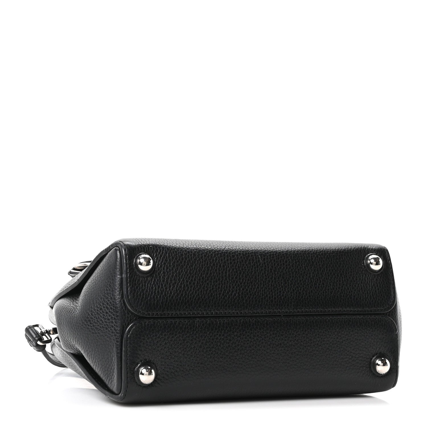 Christian Dior Grained Calfskin Small Open Bar Tote Black 4 of 10